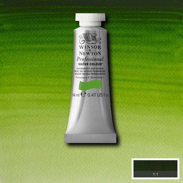 Winsor and Newton - Professional Artists' Watercolour - 14ml - Permanent Sap Green