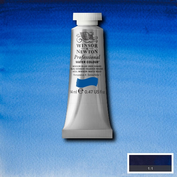 Winsor and Newton - Professional Artists' Watercolour - 14ml - Winsor Blue Red Shade