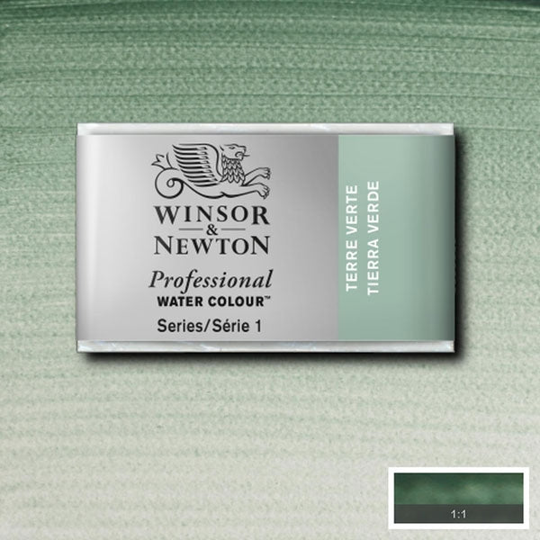 Winsor and Newton - Professional Artists' Watercolour Whole Pan - WP - Terre Verte