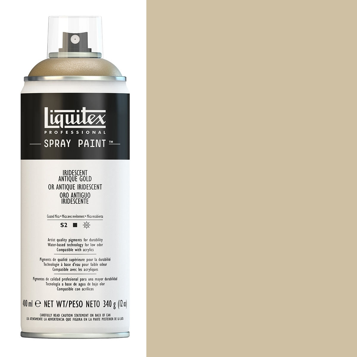 Liquitex - Spray Paints - 400ml Iridescent Antique Gold