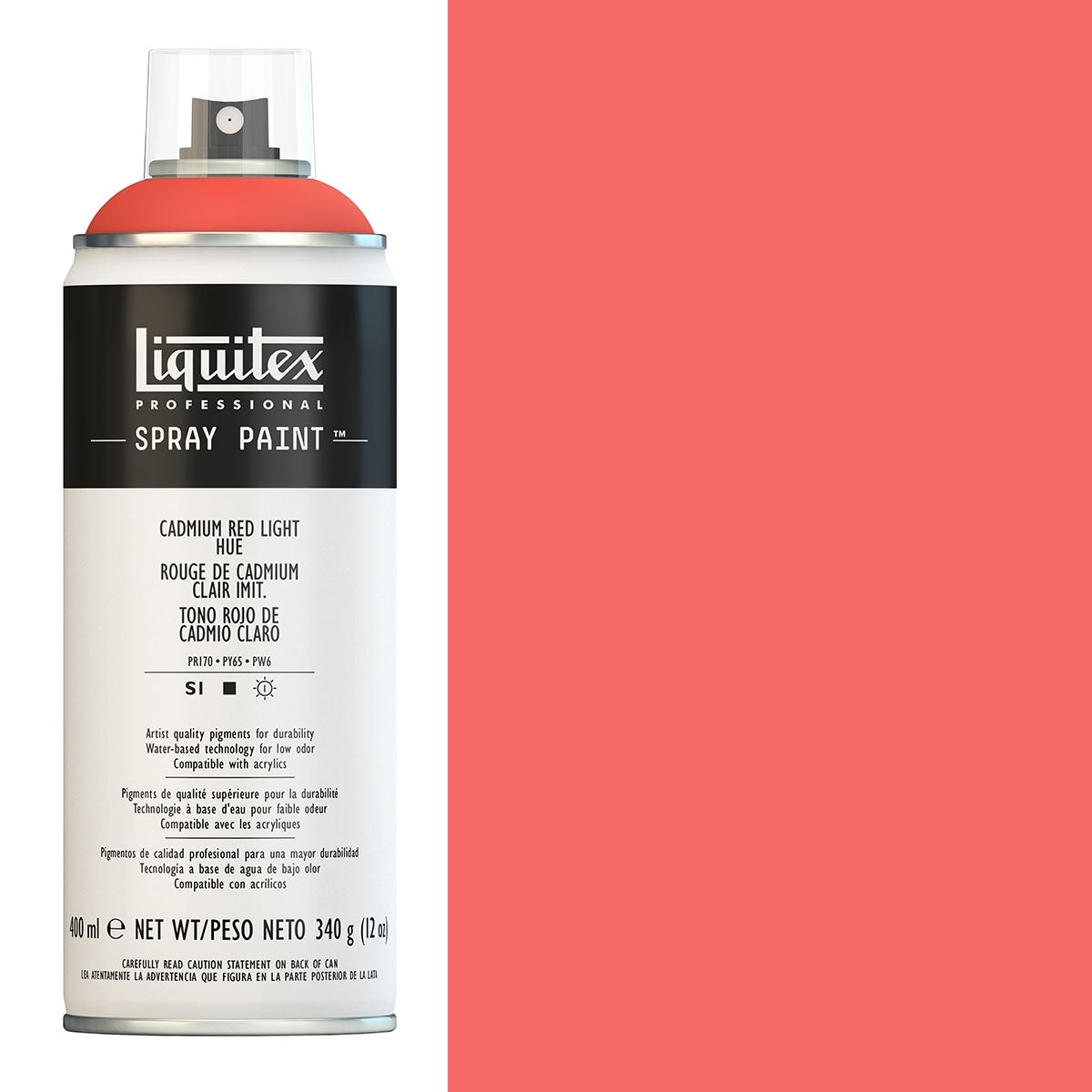 Liquitex - Spray Paints - 400ml Cadmium Red Light Hue