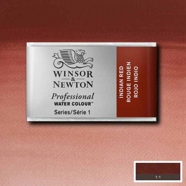 Winsor and Newton - Professional Artists' Watercolour Whole Pan - WP - Indian Red