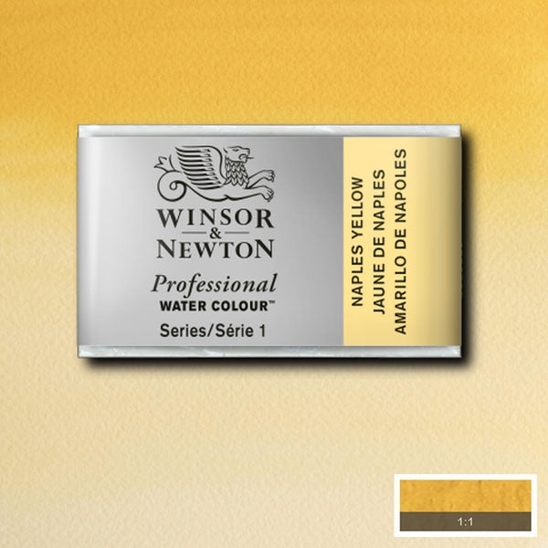 Winsor and Newton - Professional Artists' Watercolour Whole Pan - WP - Naples Yellow