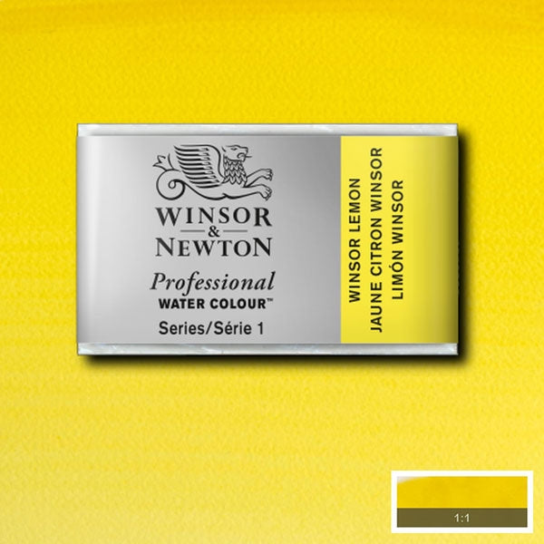 Winsor and Newton - Professional Artists' Watercolour Whole Pan - WP - Winsor Lemon