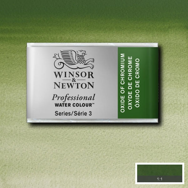 Winsor and Newton - Professional Artists' Watercolour Whole Pan - WP - Oxide Of Chromium