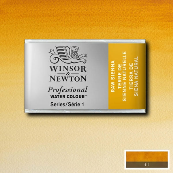 Winsor and Newton - Professional Artists' Watercolour Whole Pan - WP - Raw Sienna