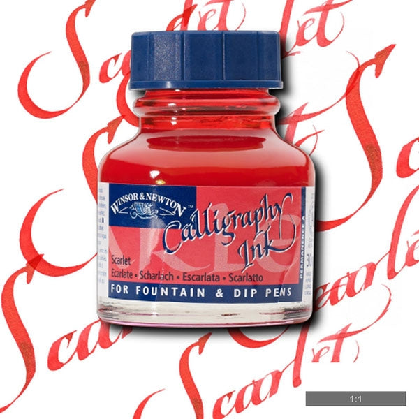 Winsor and Newton - Calligraphy Ink - 30ml - Scarlet