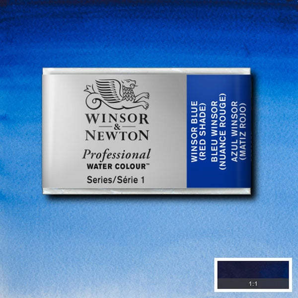 Winsor and Newton - Professional Artists' Watercolour Whole Pan - WP - Winsor Blue Red Shade