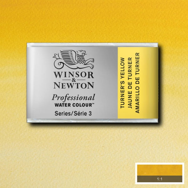 Winsor and Newton - Professional Artists' Watercolour Whole Pan - WP - Transparent Yellow
