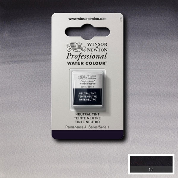 Winsor and Newton - Professional Artists' Watercolour Half Pan - HP - Neutral Tint