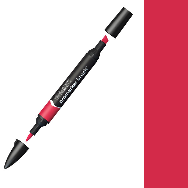 Winsor Newton Promarker Brush Poppy Red BrushMarker