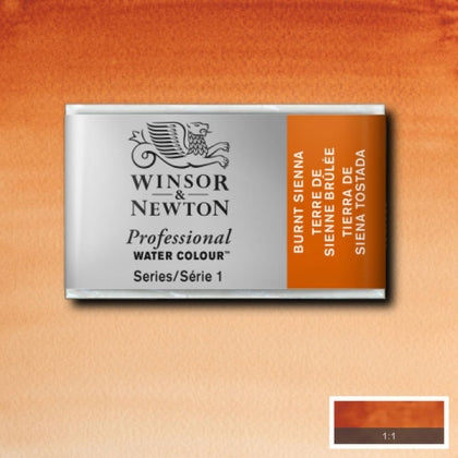 Winsor and Newton - Professional Artists' Watercolour Whole Pan - WP - Burnt Sienna