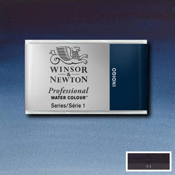 Winsor and Newton - Professional Artists' Watercolour Whole Pan - WP - Indigo