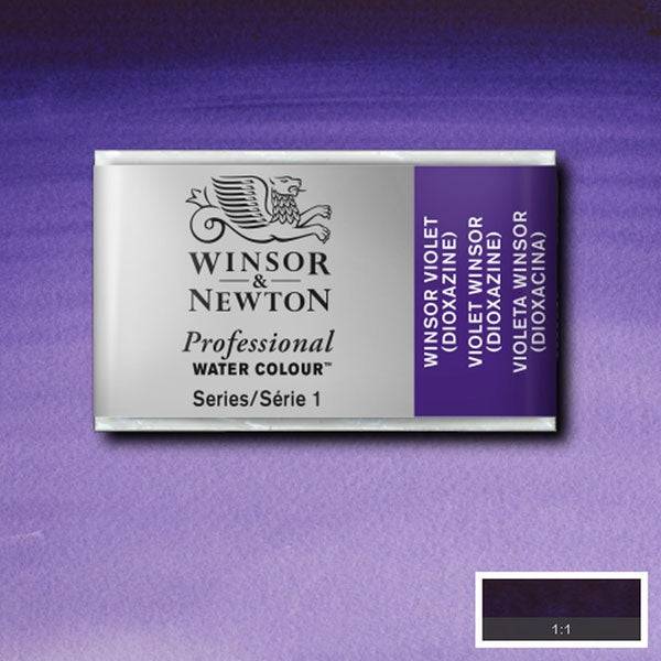 Winsor and Newton - Professional Artists' Watercolour Whole Pan - WP - Winsor Violet Dioxazine