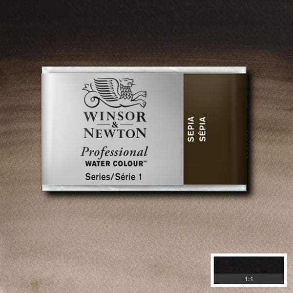 Winsor and Newton - Professional Artists' Watercolour Whole Pan - WP - Sepia