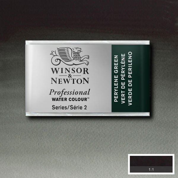 Winsor and Newton - Professional Artists' Watercolour Whole Pan - WP - Perylene Green