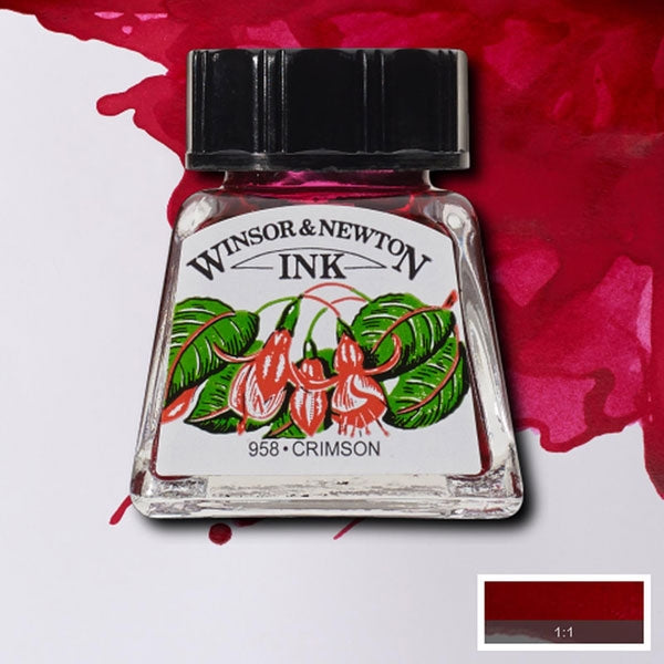 Winsor and Newton - Drawing Ink - 14ml - Crimson