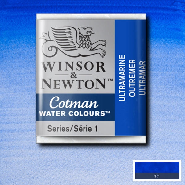 Winsor and Newton - Cotman Watercolour Half Pan - Ultramarine