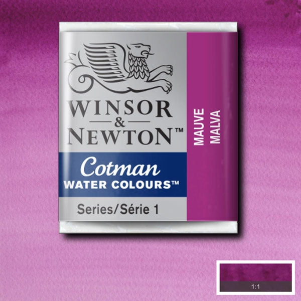 Winsor and Newton - Cotman Watercolour Half Pan - Mauve