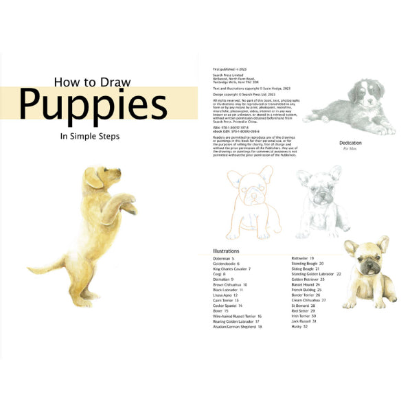 Search Press Books - How to Draw - Puppies