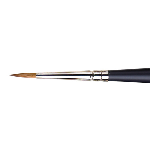 Winsor and Newton - Artists' Watercolour Sable Round Short Handle Brush - No. 3