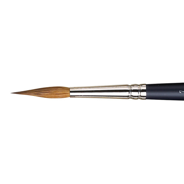 Winsor and Newton - Artists' Watercolour Sable Pointed Round Short Handle Brush - No. 7