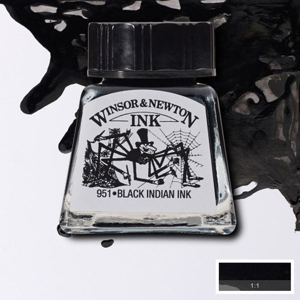 Winsor and Newton - Drawing Ink - 14ml - Black Indian