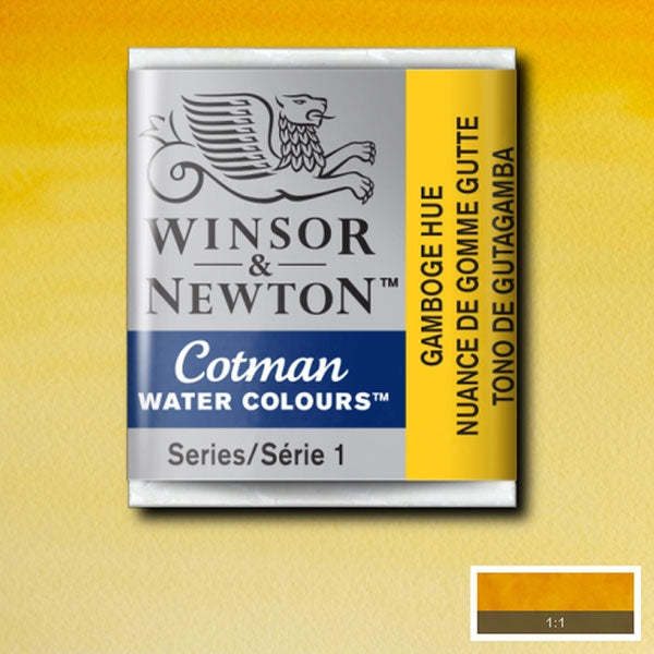 Winsor and Newton - Cotman Watercolour Half Pan - Gamboge