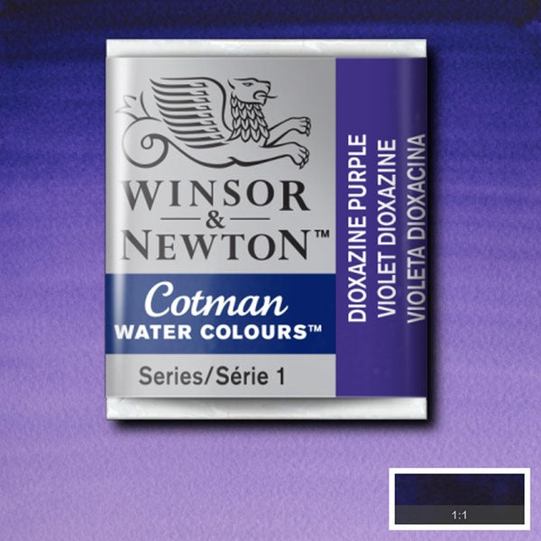 Winsor and Newton - Cotman Watercolour Half Pan - Dioxazine Violet