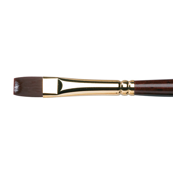 Winsor and Newton - Galeria Short Flat-Bright Long Handle Brush - No. 12
