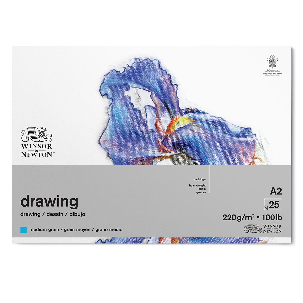 Winsor and Newton Medium Surface Cartridge 220gm Gummed A2