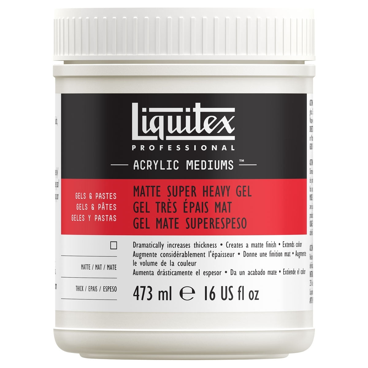 Liquitex - Matt Super Heavy Gel Medium 473ml