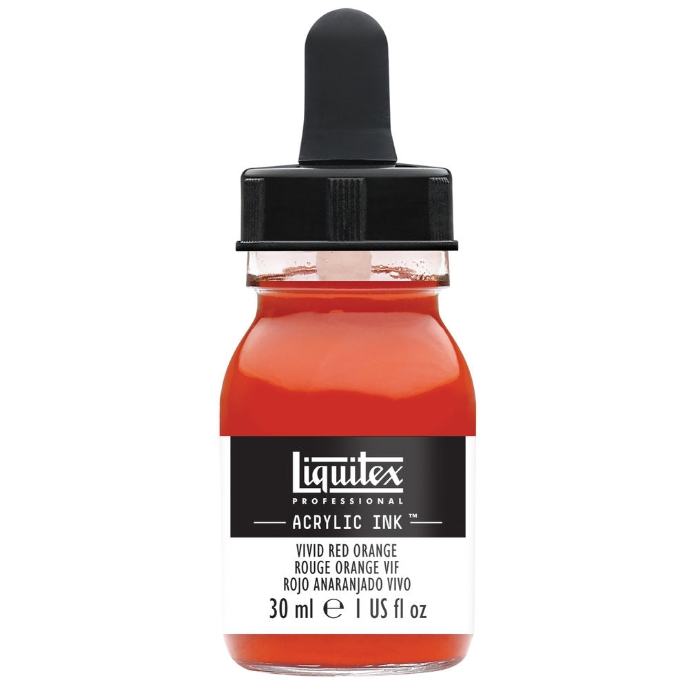 Liquitex - Acrylic Ink - 30ml Vivid Red Orange