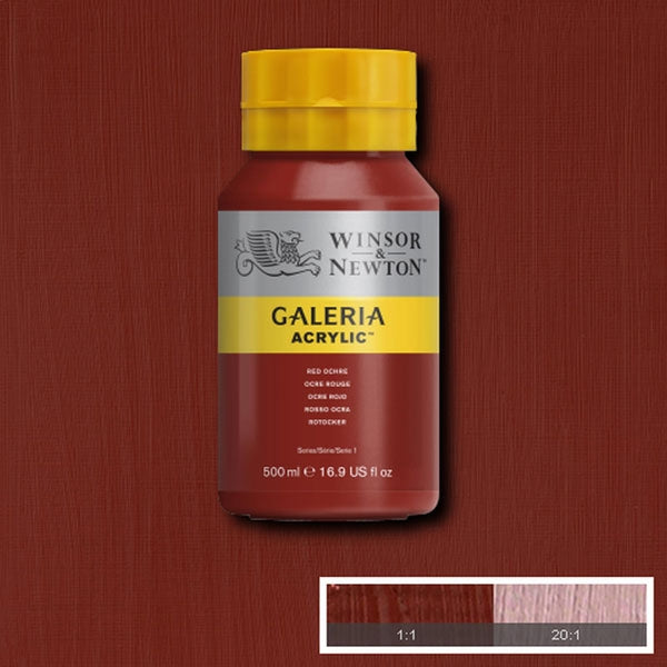 Winsor and Newton - Galeria Acrylic Colour - 500ml - Red Ochre