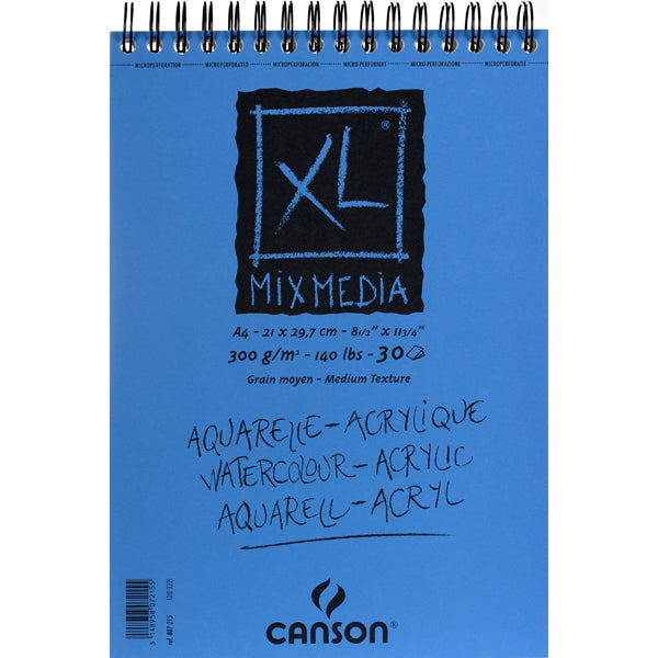 Canson - XL Mixed Media Pad - A4 300gsm - 30 sheets