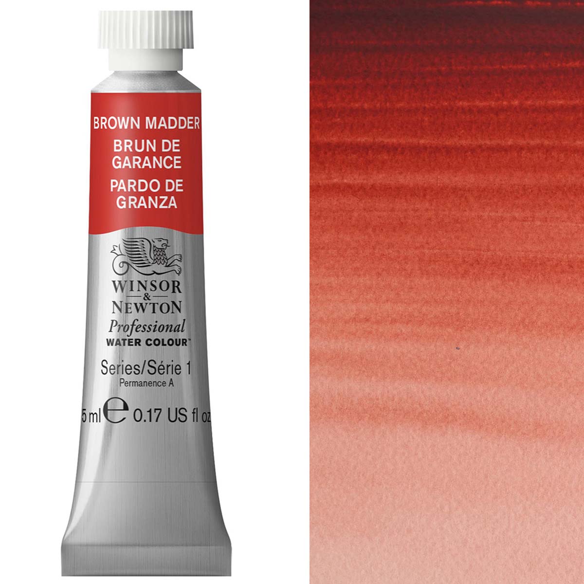 Winsor and Newton - Professional Artists' Watercolour - 5ml - Brown Madder