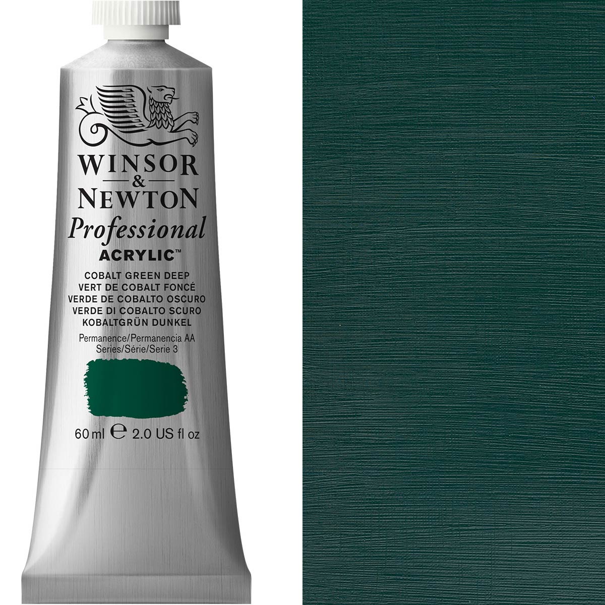 Winsor and Newton - Professional Artists' Acrylic Colour - 60ml - Cobalt Green Deep