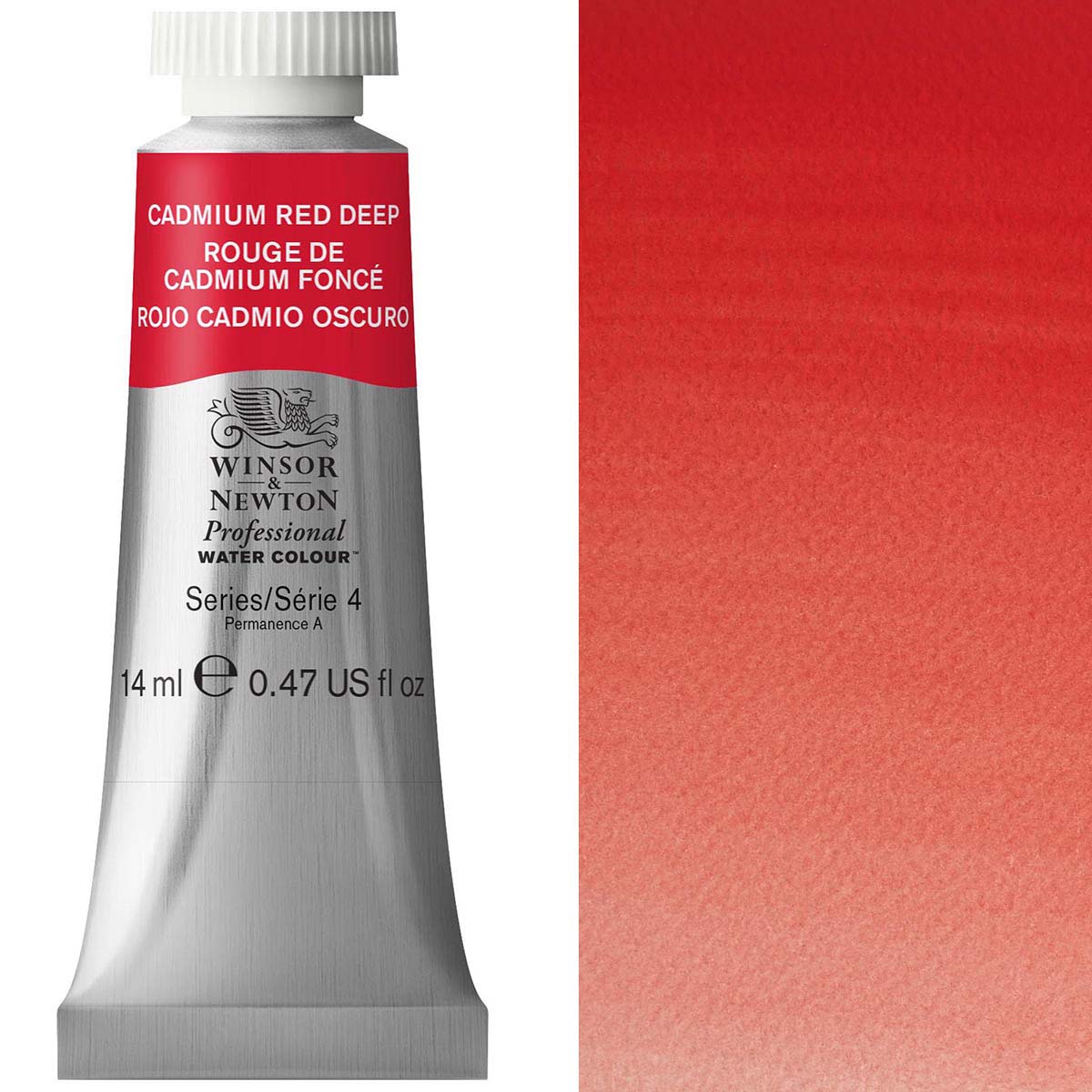 Winsor and Newton - Professional Artists' Watercolour - 14ml - Cadmium Red Deep