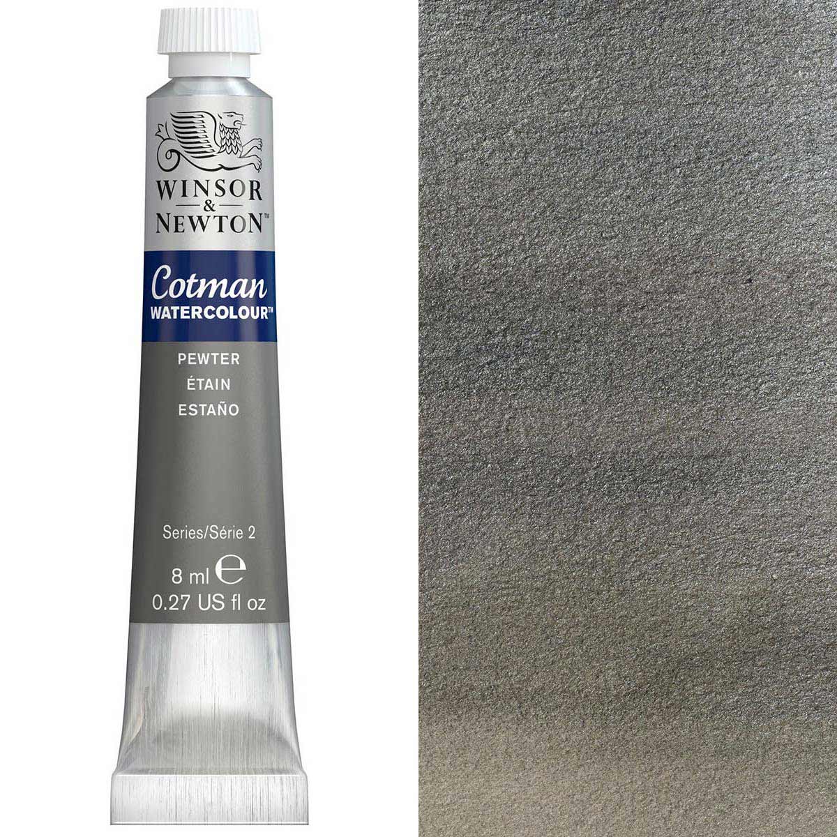 Winsor and Newton - Cotman Watercolour - 8ml - Pewter