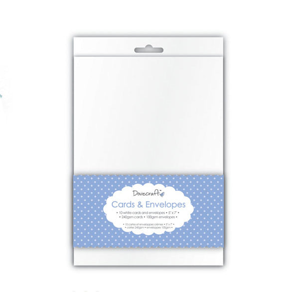 Dovecraft Cards & Envelopes - White Dovecraft Cards & Envelopes - White