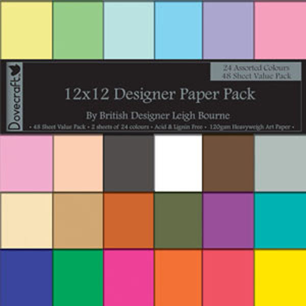 Dovecraft - Multi Colour Value Pad 12x12" (48 Sheets)