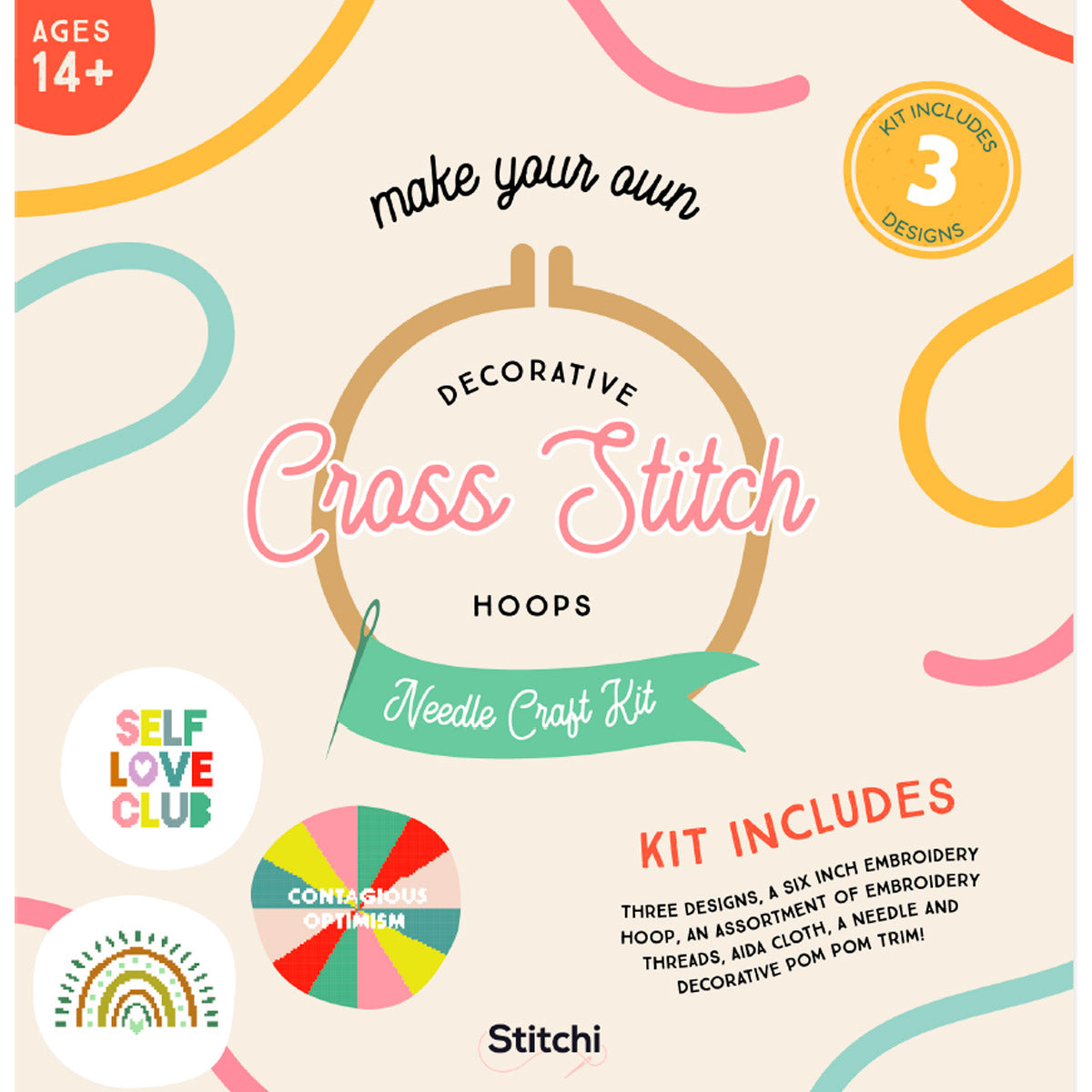 Stitchi - Cross Stitch Kits - Positive Vibes