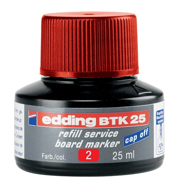 edding - BTK25 Whiteboard Marker Refill Ink Red 002