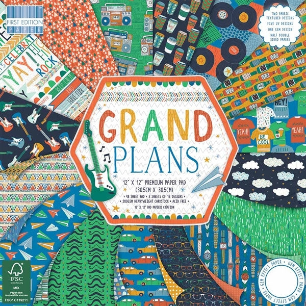 First Edition  12x12 Pad - Grand Plans