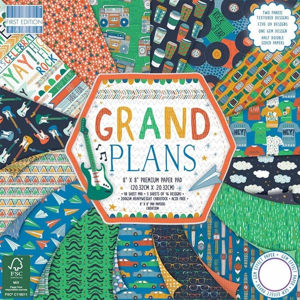 First Edition  8x8 Pad - Grand Plans