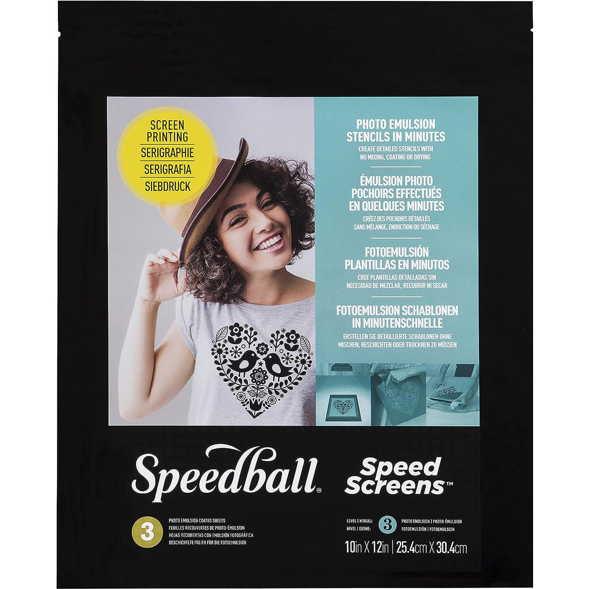 Speedball - Speed Screens 3 Pack - 10 x 12"  - 20 x 30cm