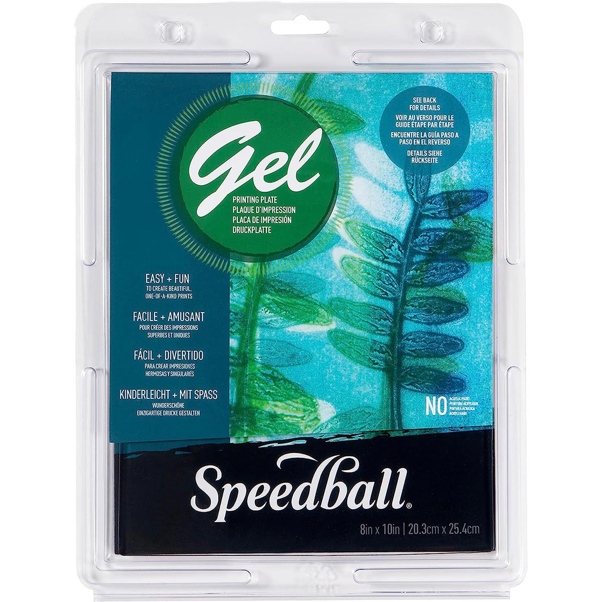 Speedball - plaque d'impression en gel 8 x 10 pouces - 20 x 25cm