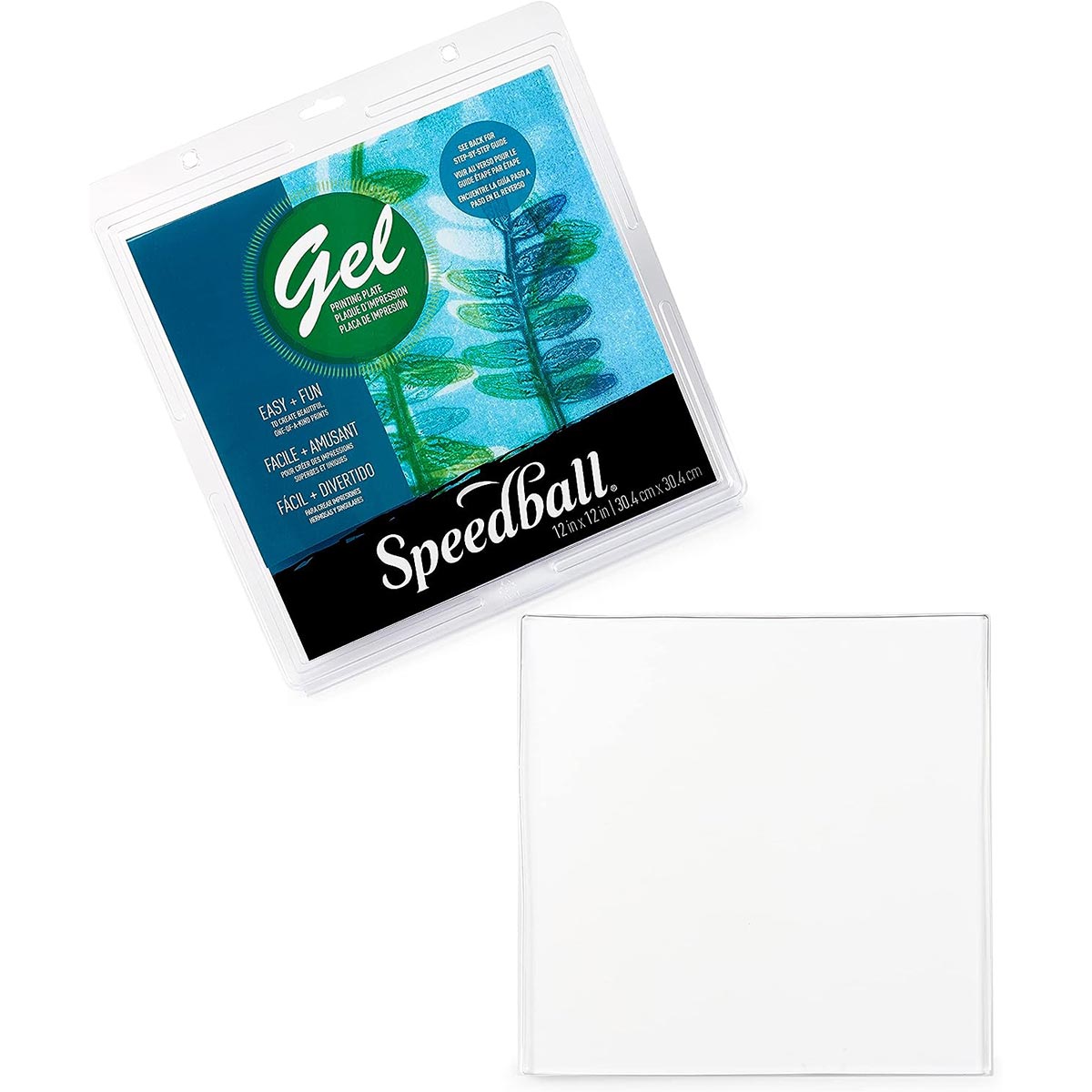 Speedball - Plaque d'impression en gel 12 x 12 pouces - 30 x 30 cm