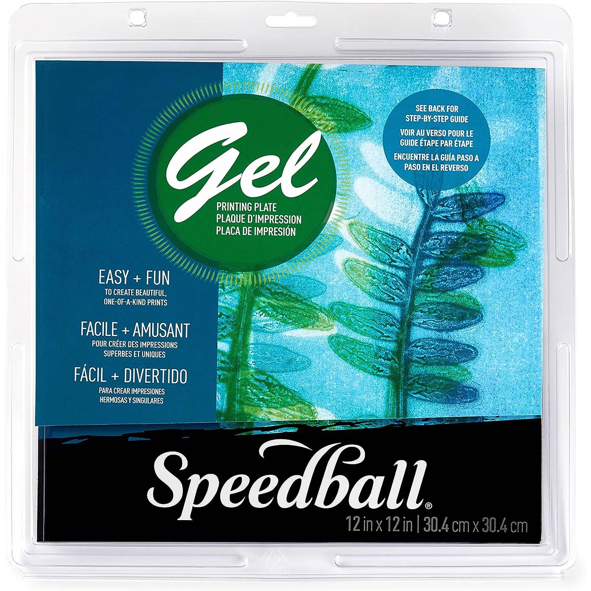 Speedball - Gel Druckplatte 12 x 12 Zoll - 30 x 30 cm