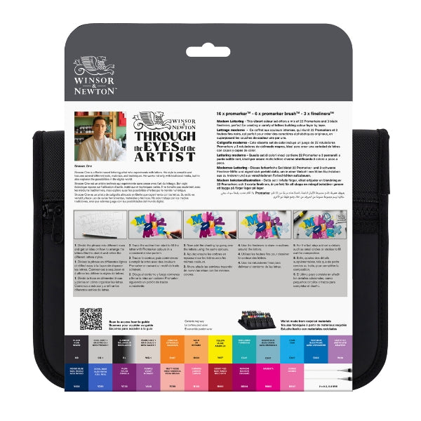 Winsor & Newton - ProMarker Mixed Set Modern Lettering Wallet 25+1